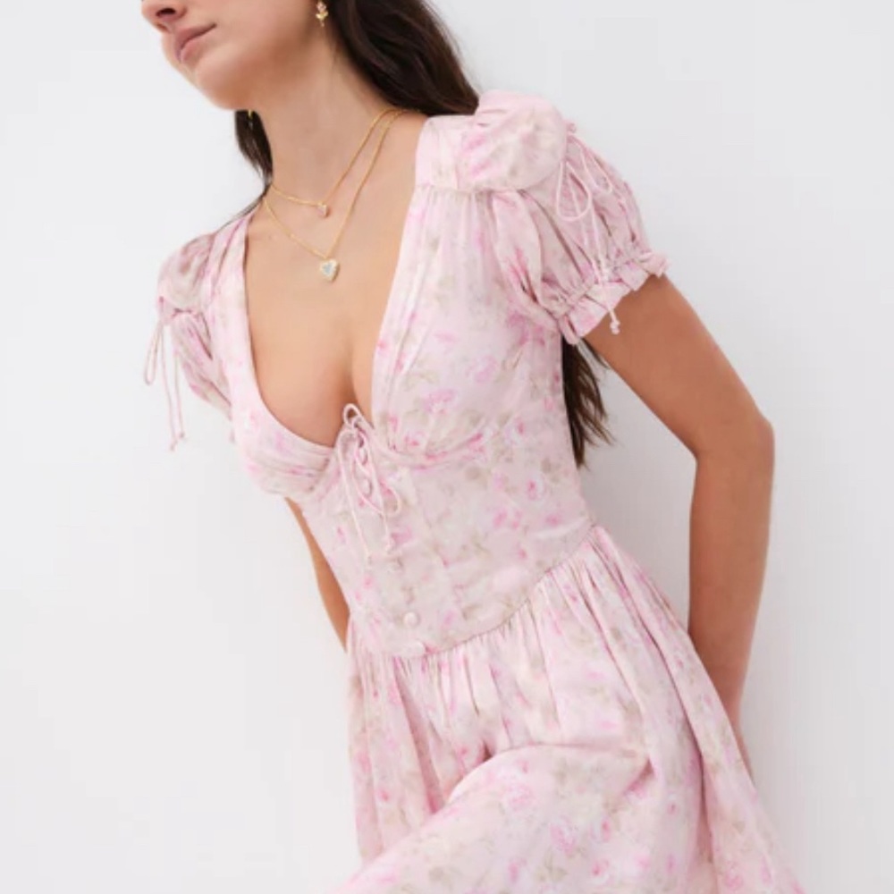 Paulina Puff Sleeve Mini Dress